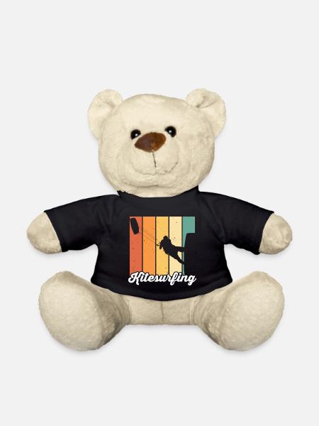 Kitesurfen Kiteboarding Kite Kiten - Teddy - Schwarz