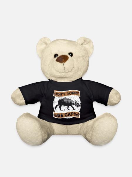 Capybara capybara rodent - Teddy Bear - black