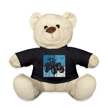 Bauernhof Retro Traktor Bauer Trecker Traktoren - Teddy - Schwarz - Vorne