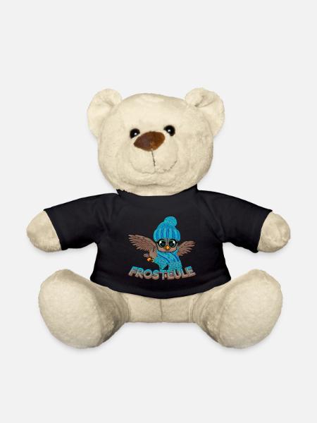 Frosteule Eule Frostbeule Herbst Winter - Teddy - Schwarz