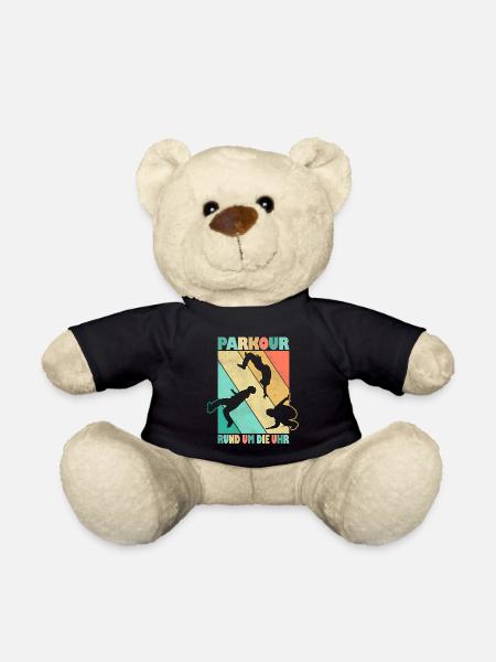 Parkour Freerunner Traceur Le Parcour parkourshirt - Teddy - Schwarz
