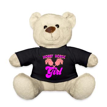 Color changeable | Hobby Horse Girl | Hobby Horsing - Teddy Bear - black - Front