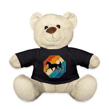 Trotteur trotter dans un style rétro ou vintage - Nounours - noir - Devant