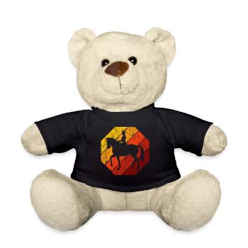 Dressur Dressurreiten Dressurreiter Reiten Pferd - Teddy - Schwarz - Vorne