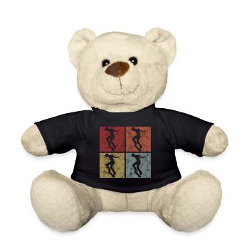 Skateboard Skateboarder Skater Skate Skateing - Teddy - Schwarz - Vorne
