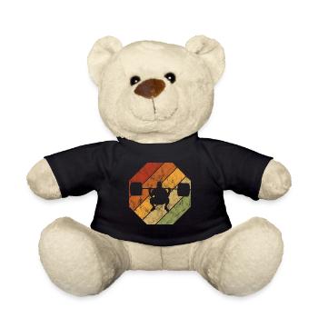 Musculation Bodybuilder GYM Fitnessstudio Retro - Nounours - noir - Devant