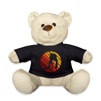 Curling sur glace Curling Retro Cadeau - Nounours - noir - Devant