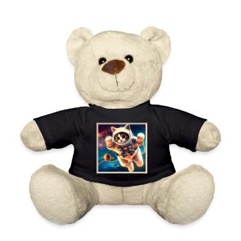 Space Kitty - Teddy Bear - black - Front