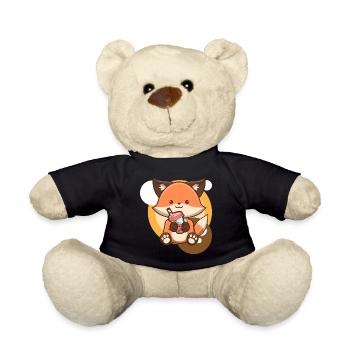 Renard et thé à bulles - Nounours - noir - Devant