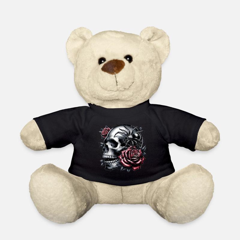 Une danse entre les têtes de mort et les roses - Nounours - noir