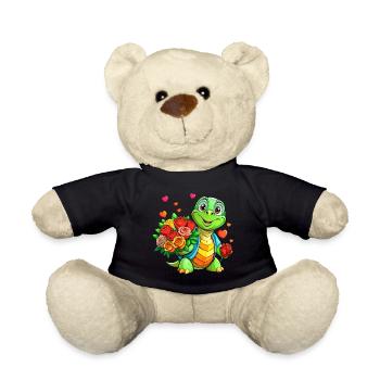 Mega süße Schildkröte - Teddy - Schwarz - Vorne