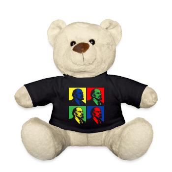 Ikonisches, von der Pop-Art inspiriertes - Teddy - Schwarz - Vorne