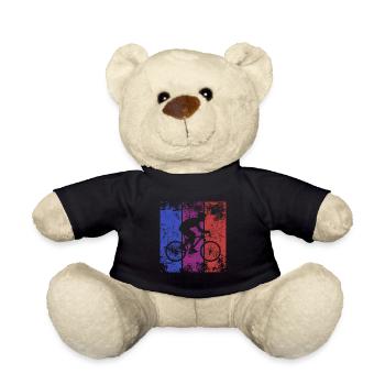 Biker bicyclette bicyclette bicyclette - Nounours - noir - Devant