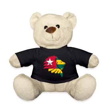 Drapeau du Togo Afrique Cabrais Kabure Ewe Gift - Nounours - noir - Devant
