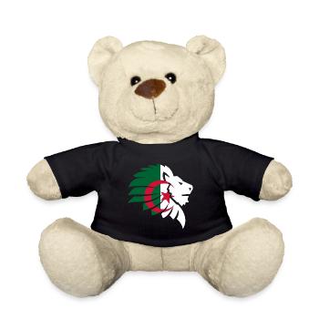 Algérie drapeau lion Algérie الجزائر cadeau - Nounours - noir - Devant