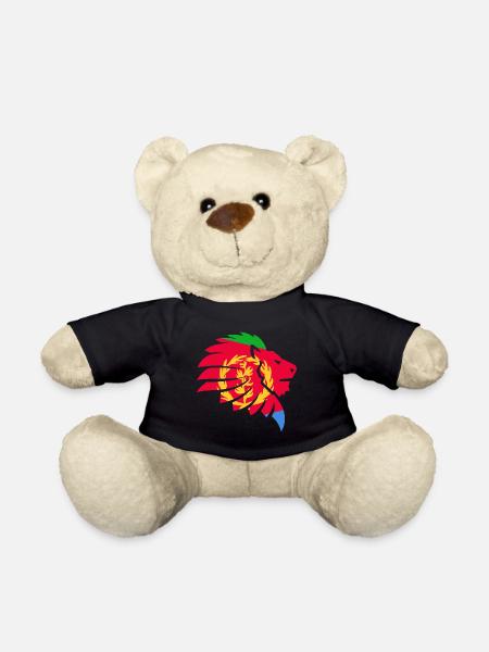 Eritrea Flagge إرتريا Afrika Löwe Geschenk - Teddy - Schwarz
