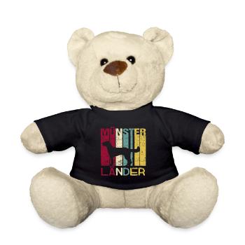 Petite silhouette vintage rétro de Münsterland - Nounours - noir - Devant
