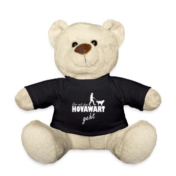 Hovawart Deutscher Hundebesitzer Der mit dem geht - Teddy - Schwarz - Vorne