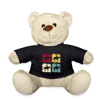 Westernreiten Westernpferd Retro Vintage Grunge - Teddy - Schwarz - Vorne
