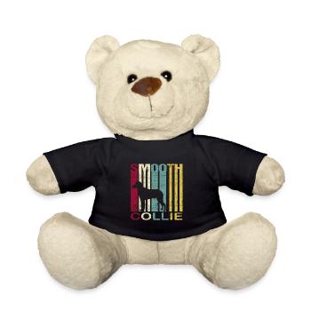 Shortcollie Cheveux courts Collie Retro Silhouette - Nounours - noir - Devant