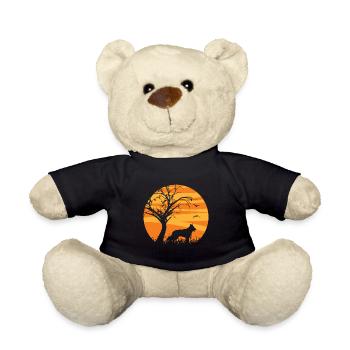 Swiss White Shepherd Sunrise - Teddy Bear - black - Front