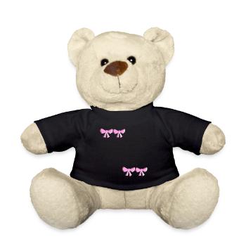schleife symbol fliege rosa vier - Teddy - Schwarz - Vorne