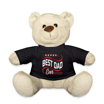 Meilleur père jamais amoureux de la fête des pères - Fête des pères - Nounours - noir - Devant