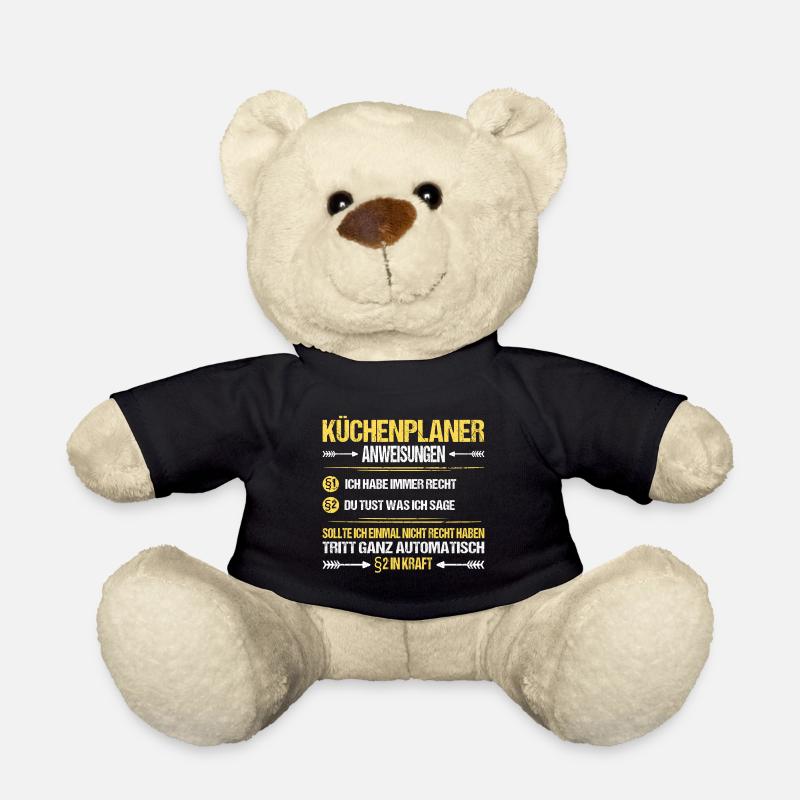 Küchenplaner Küchenfachberater Beruf Job Spruch - Teddy - Schwarz