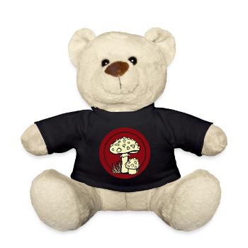 Champignon, cueilleur de champignons, venimeux, ranger - Nounours - noir - Devant