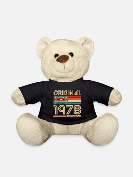 Original 1978 Jahrgang Vintage Retro Geburtstag - Teddy - Schwarz