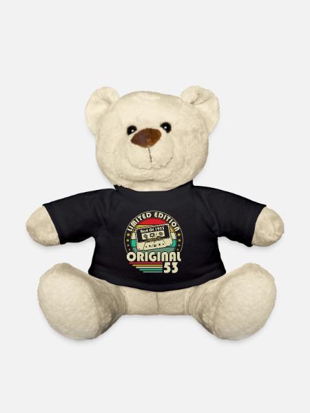 Geboren 1953 Vintage Geburtstag Retro Original Geschenk - Teddy - Schwarz
