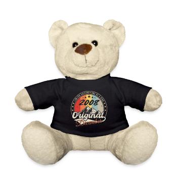 Vintage Cadeau D'anniversaire - Décembre 2008 - Nounours - noir - Devant