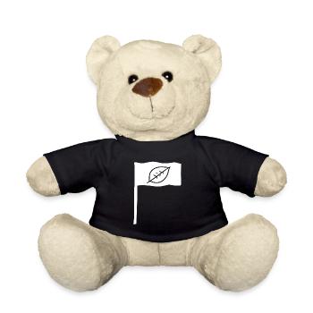 symbol flagge stange blatt natur - Teddy - Schwarz - Vorne