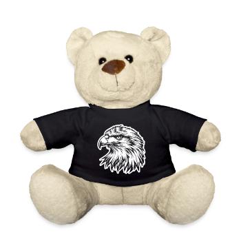 Eagle Eagle Head - Teddy Bear - black - Front