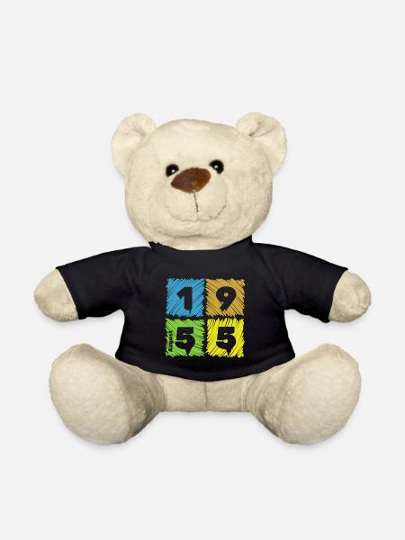 70. Geburtstag Farbige Patches since 08/1955 - Teddy - Schwarz
