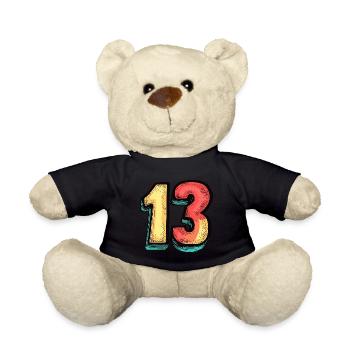 Bande dessinée à 13 chiffres - Nounours - noir - Devant