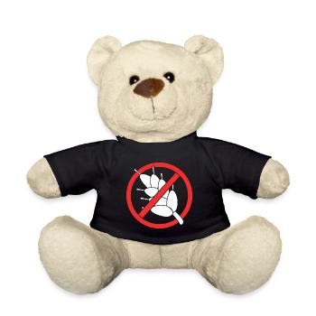 Maladie cœliaque sans gluten - Nounours - noir - Devant