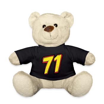 71 Number Comic - Teddy Bear - black - Front
