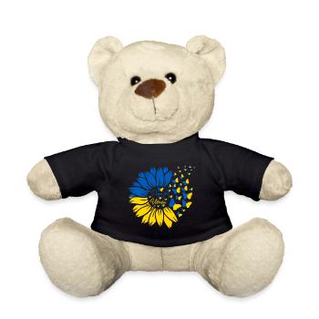 Peace For Ukraine - Teddy Bear - black - Front