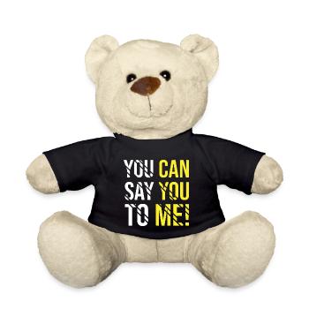 Say you to me! - Denglish Sprüche Denglisch - Teddy - Schwarz - Vorne