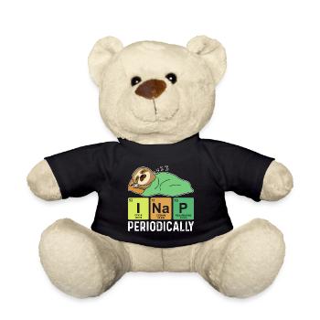 Ich mache regelmäßig ein Nickerchen, lustiges Nick - Teddy - Schwarz - Vorne