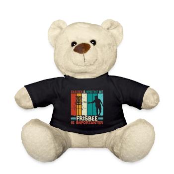 Disc Golf Player Frisbee Player - Nounours - noir - Devant