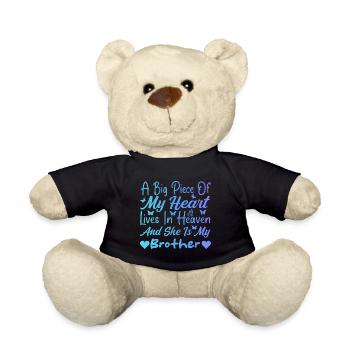 I miss My Brother In Heaven Tees For Boys Girl - Nounours - noir - Devant
