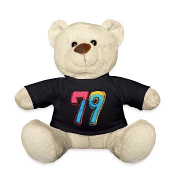 79 Number Comic - Teddy Bear - black - Front