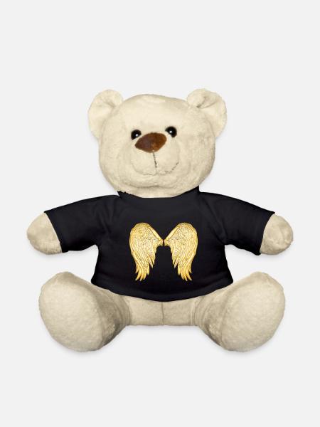 Goldene Engelsflügel Flügel Fluegel - Teddy - Schwarz