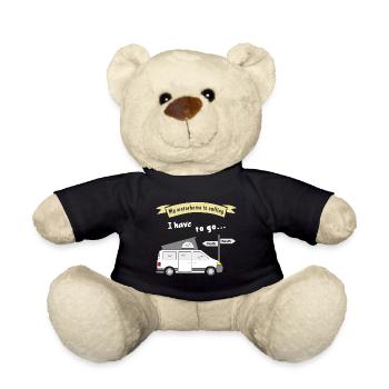 my motorhome is calling - Teddy - Schwarz - Vorne