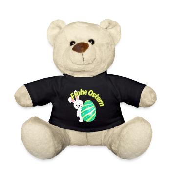 Frohe Ostern - Teddy - Schwarz - Vorne
