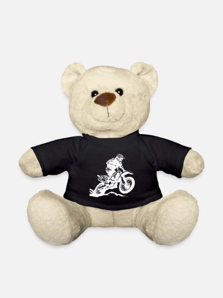 Motocross Bike Sport - Teddy - Schwarz
