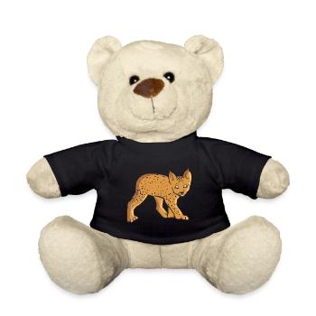 Sweet baby Lynx is a big cat and wild cat - Teddy Bear - black - Front