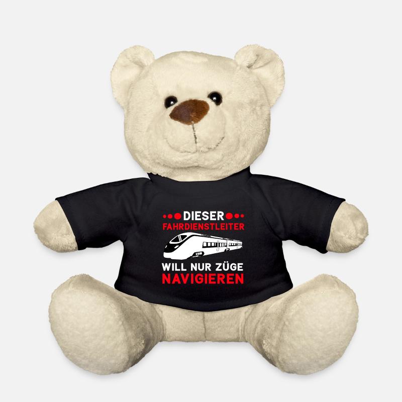 Fahrdienstleiter und Eisenbahner witzig Beruf - Teddy - Schwarz